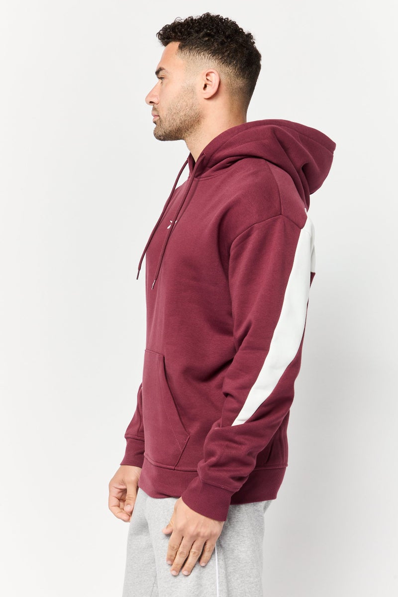 Reebok Men Sportswear Fit Long Sleeves Running Sweatshirt, Maroon - Image 4
